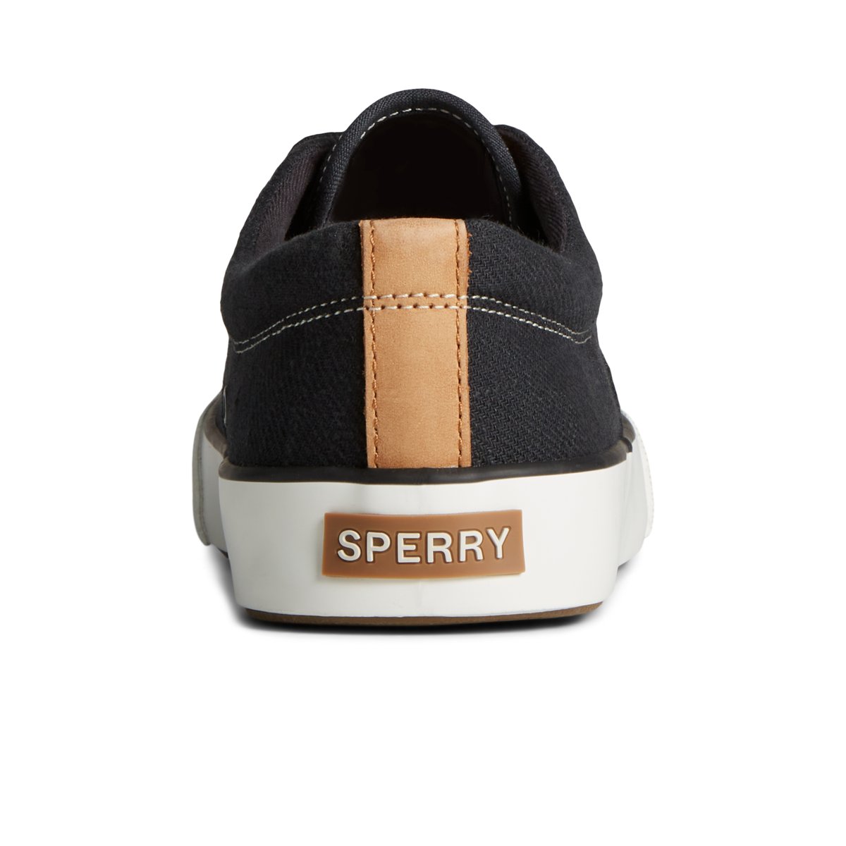 Striper II Slub Linen Sneaker Black Men s Sneakers Sperry US